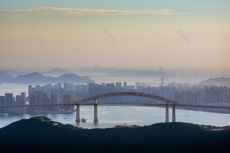 珠海港珠澳大桥两侧风光,高清,摄影图,摄影图片,图片大全,摄影图免费下载